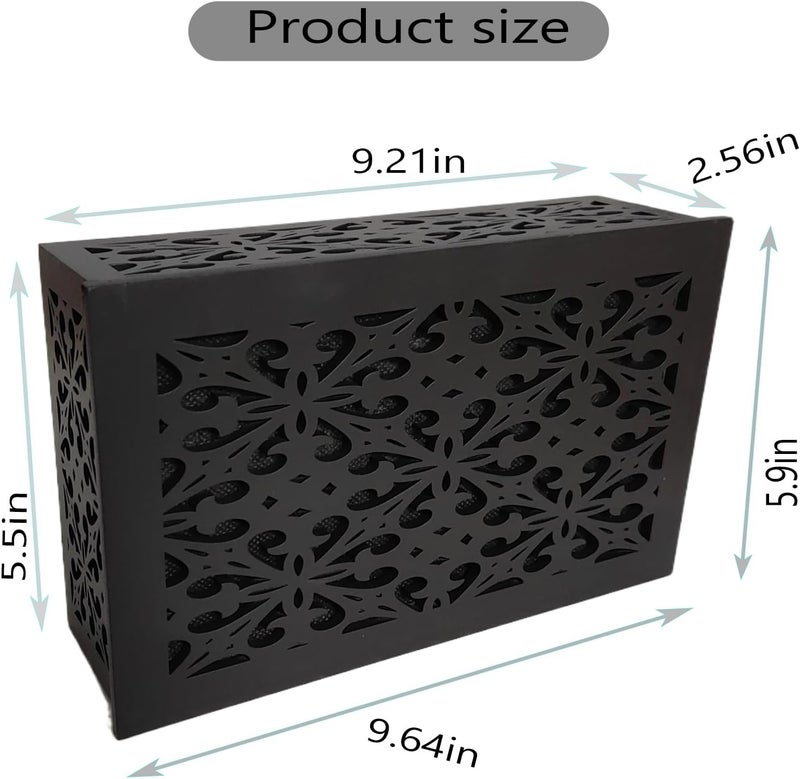 JZLiner Doorbell Chime Cover Modern Home Decor Chime Box Only Premium Wooden Designed for Doorbell (Deep Grey) - Image 2